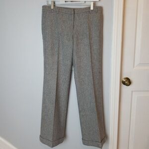 Walter Gray Wool flare lined wide leg pants